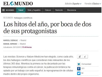 Noticia: Hitos científicos 2013