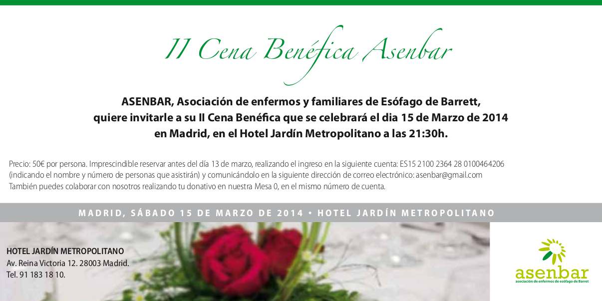 II Cena Benéfica Asenbar