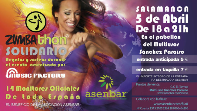Zumbathon benéfico esófago de Barrett en Salamanca